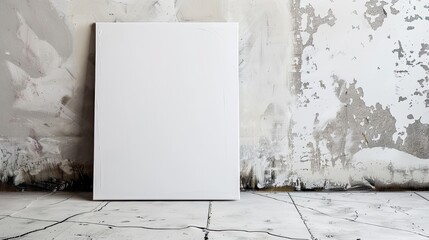 A crisp white canvas with a slight linen texture