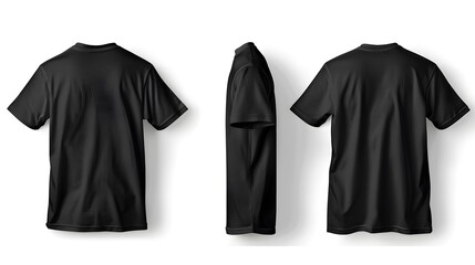 black t-shirt for mockup