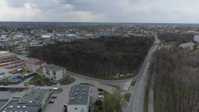 Beautiful Panorama Forest Housing Estate Mielec Aerial View Poland