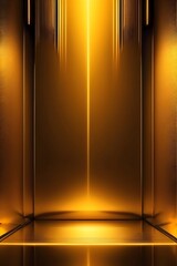 Abstract golden background with lights. Design template. Mock up for display