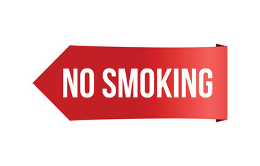 no smoking banner design. no smoking icon. Flat style vector illustration.