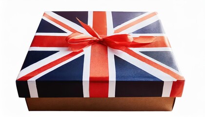 Gift Box Wrapped in Union Jack Design