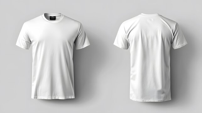 blank white t-shirt for mockup template