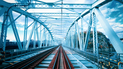 railway bridge over the river