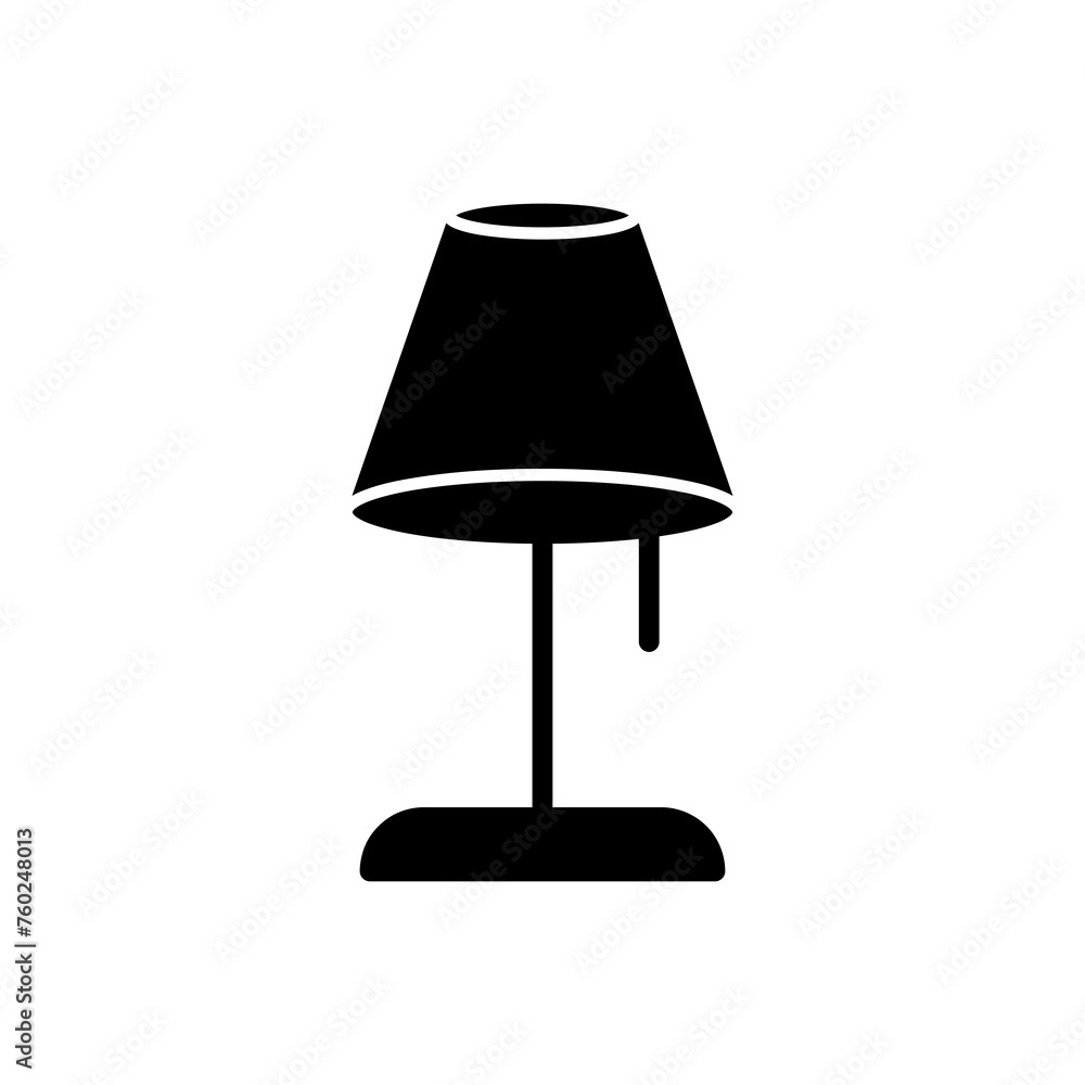 Poster lamp icon simple vector flat illustration on white background..eps