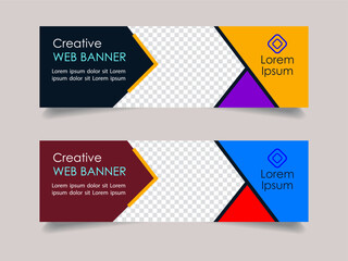 Creative corporate business marketing social media banner post template, Promotional banner for social media post, web banner and flyer, Sale banner for web and social media template