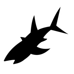 shark silhouette icon