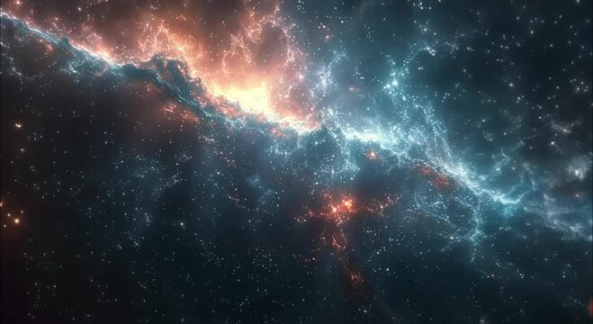 Abstract universe background footage