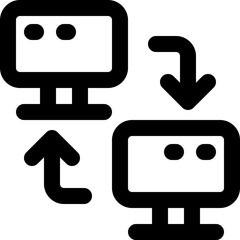 local network icon. vector line icon for your website, mobile, presentation, and logo design.