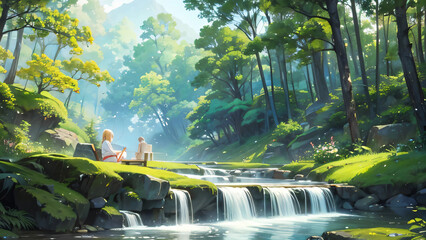 waterfall in the forest