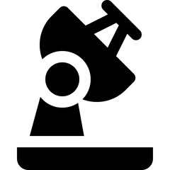 satellite dish icon. vector glyph icon for your website, mobile, presentation, and logo design.