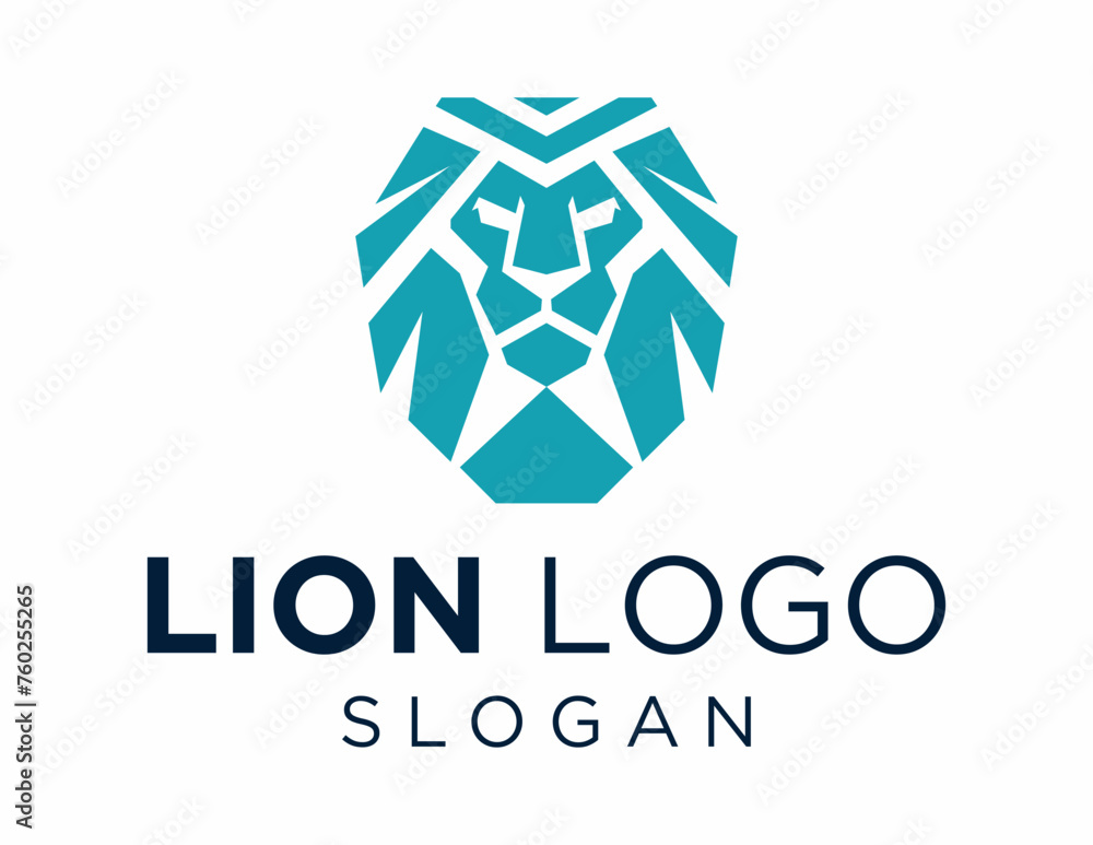 Aufkleber logo about lion on a white background. created using the coreldraw application.