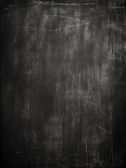 Chalkboard on black background, white chalk scribbles, vintage classroom feel, front shot. cinematic