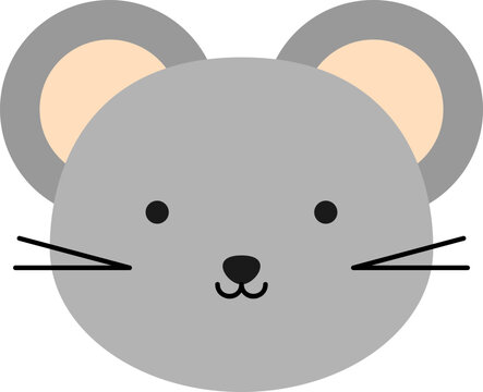 Rat head illustration