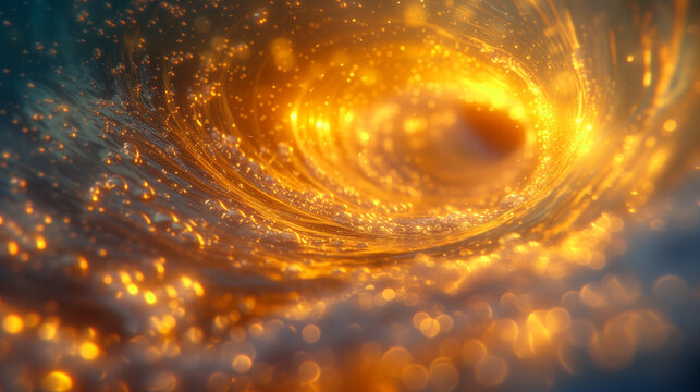 黄金の粒子の渦