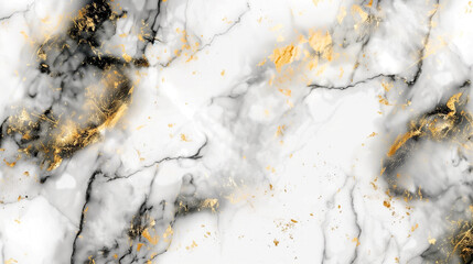 Obraz premium Texture of Black Marble with Gold Veins