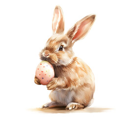 Bunny Hues: Watercolor Easter Egg Hunt