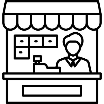 recommend clip art: Shop Keeper Icon