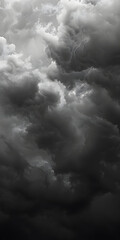 Nuvens Escuras da Ansiedade - obrazy, fototapety, plakaty