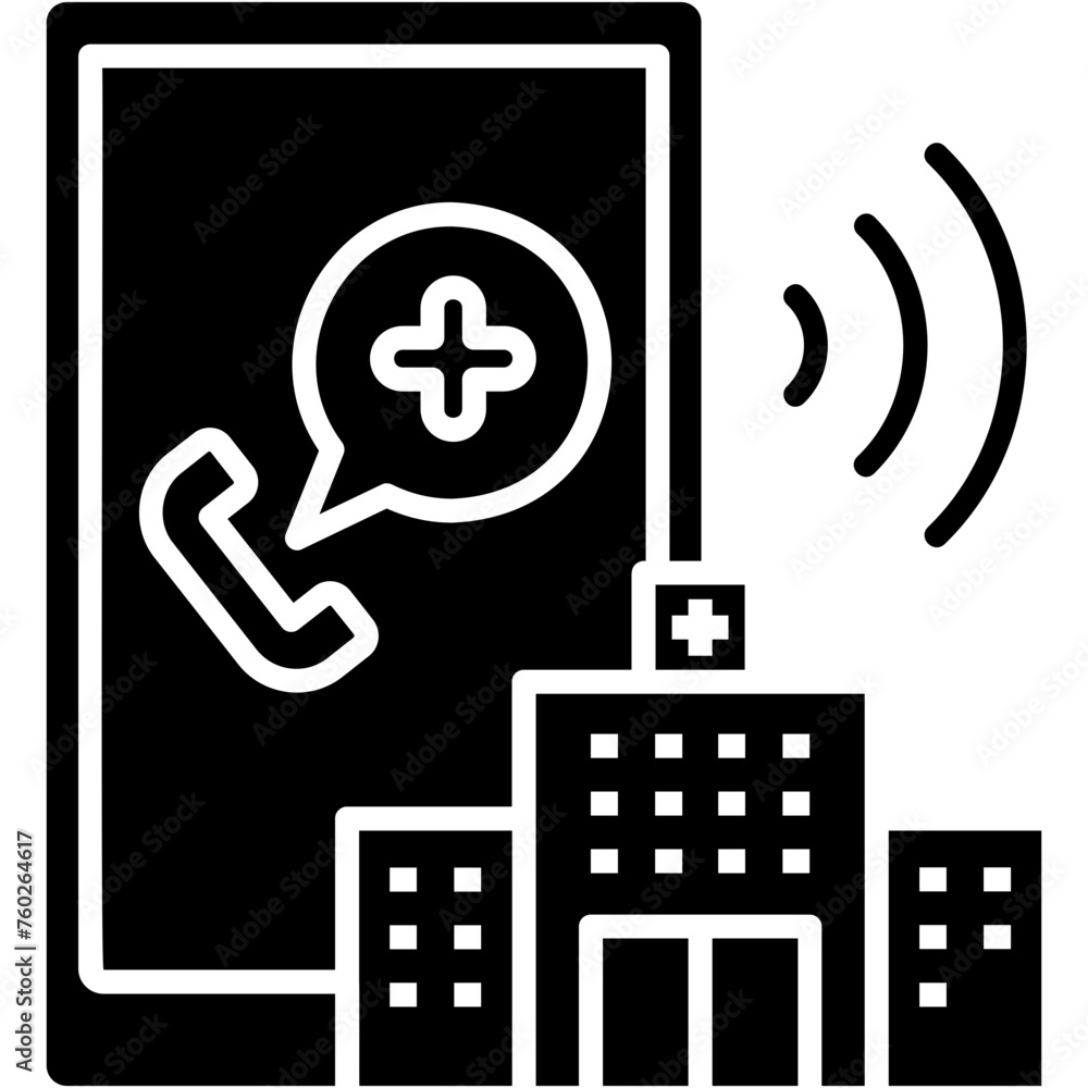 Sticker Emergency Call Icon