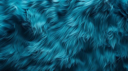 Realistic aqua fur texture, high-quality detailed background, vibrant digital illustration for creative projects - obrazy, fototapety, plakaty