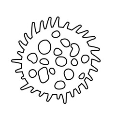 Outline Microorganism Bacteria Vector Design