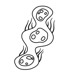 Outline Microorganism Bacteria Vector Design