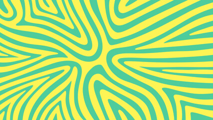 Green Yellow background with wave seamless pattern