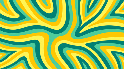 Green Yellow abstract background with wave seamless pattern