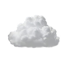 White cloud isolated on white and transparent background Textured smoke ,brush effect