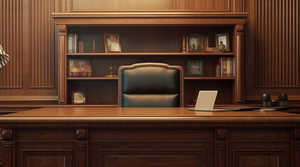 Close-Up of Presidential Secretary's Desk