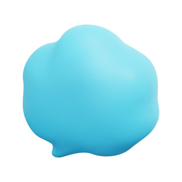 3d cloud bubble vector icon. Isolated on white background. 3d social media communication concept. Cartoon minimal style. 3d conversation icon vector render illustration.