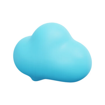3d cloud bubble vector icon. Isolated on white background. 3d social media communication concept. Cartoon minimal style. 3d chat icon vector render illustration.