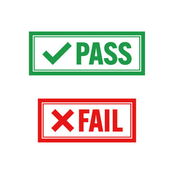 Pass and fail stamp