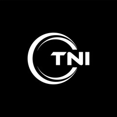 TNI Letter Logo Design, Inspiration for a Unique Identity. Modern Elegance and Creative Design. Watermark Your Success with the Striking this Logo.