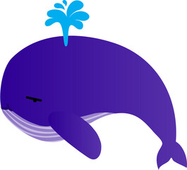 cute whale cartoon