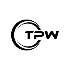 TPW Letter Logo Design, Inspiration for a Unique Identity. Modern Elegance and Creative Design. Watermark Your Success with the Striking this Logo.