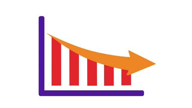 Animation Growing down of Business Analytics
