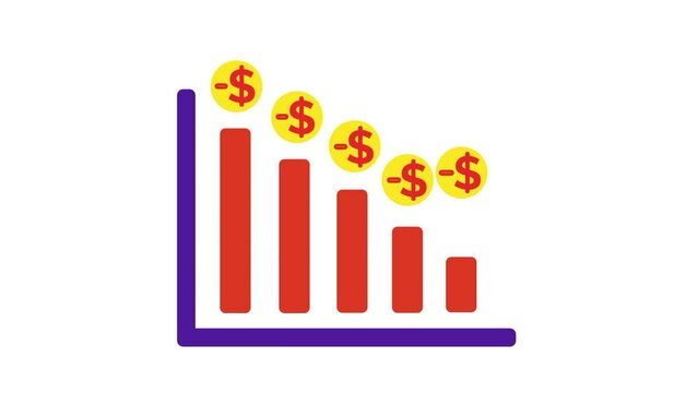 Animation Growing down of Business Analytics
