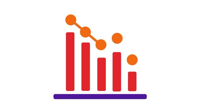 Animation Growing down of Business Analytics