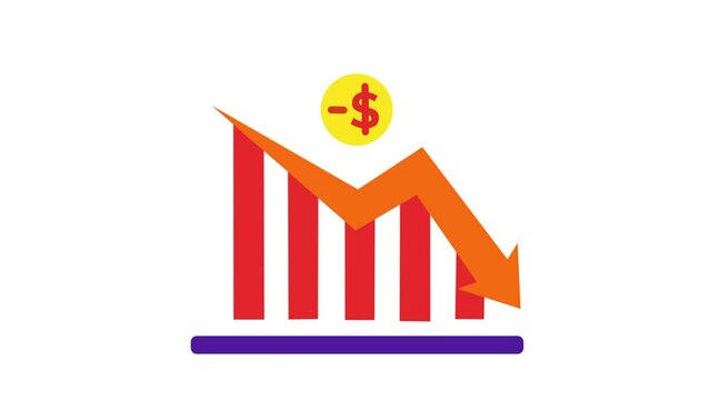 Animation Growing down of Business Analytics