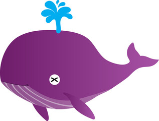 cute whale cartoon, fish