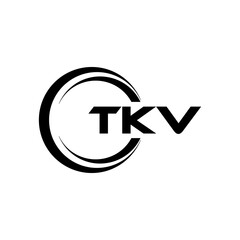 TKV letter logo design with white background in illustrator, cube logo, vector logo, modern alphabet font overlap style. calligraphy designs for logo, Poster, Invitation, etc.