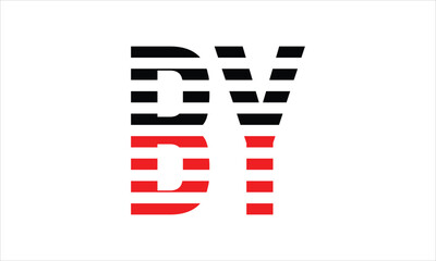 BY three initial letter iconic line negative space minimal logo design vector template. monogram, abstract, wordmark, business, typography, minimalist, brand, company, flat, modern, unique, simple