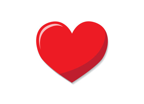 Heart shape icon vector illustration