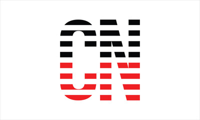 CN three initial letter iconic line negative space minimal logo design vector template. monogram, abstract, wordmark, business, typography, minimalist, brand, company, flat, modern, unique, simple