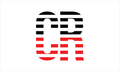 CR three initial letter iconic line negative space minimal logo design vector template. monogram, abstract, wordmark, business, typography, minimalist, brand, company, flat, modern, unique, simple