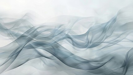 Elegant smoke waves with a soft, graceful flow - Gentle smoke waves captured in a graceful, flowing movement, giving a feeling of calm and elegance
