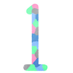 数字「1」の飾り文字