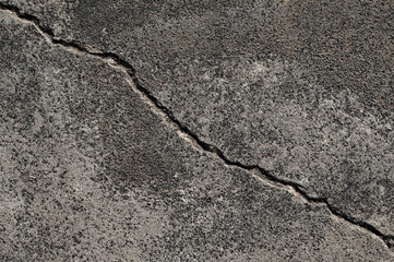 Grey rough cracked background and texture.Empty space for text.